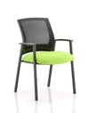Metro Medium Mesh Back Stacking Visitor Chair With Arms KCUP0402 2