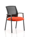Metro Medium Mesh Back Stacking Visitor Chair With Arms KCUP0404 2