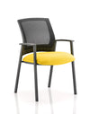 Metro Medium Mesh Back Stacking Visitor Chair With Arms KCUP0405 2