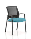 Metro Medium Mesh Back Stacking Visitor Chair With Arms KCUP0407 2