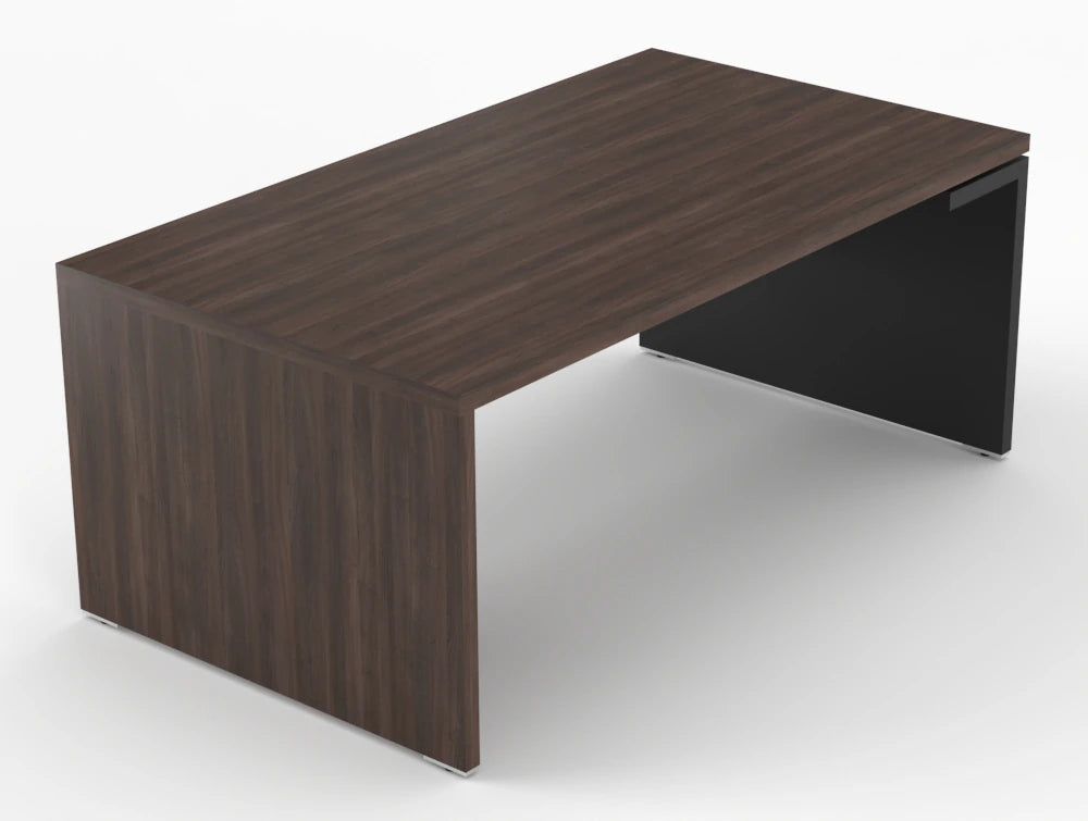 Mito Executive Desk Robinia Top Black Matt Body 1800Mm Right