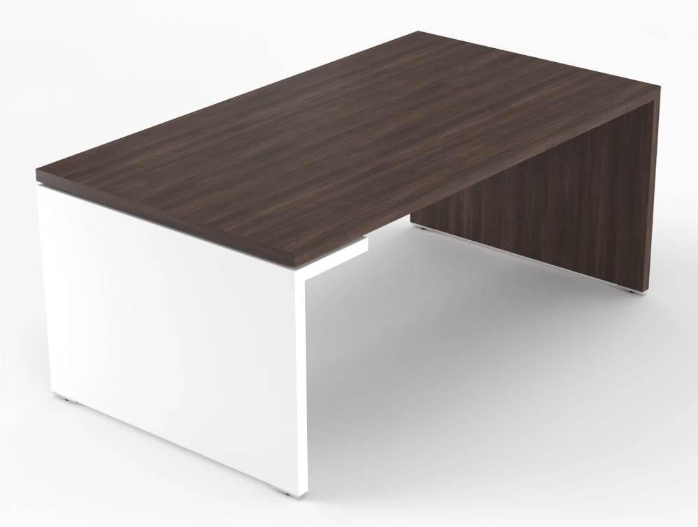 Mito Executive Desk Robinia Top White Matt Body 1800Mm Left