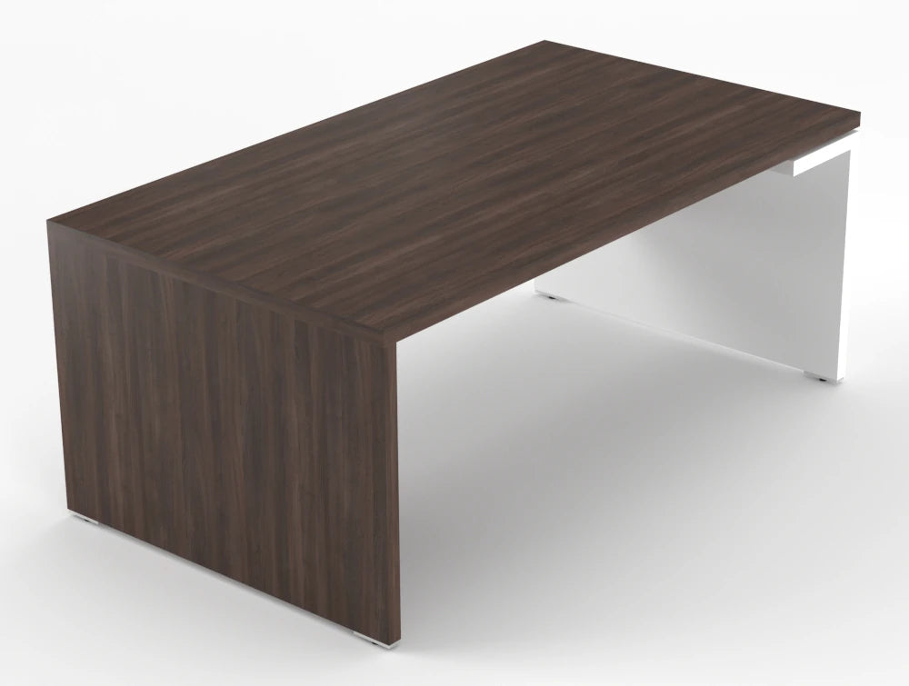 Mito Executive Desk Robinia Top White Matt Body 1800Mm Right