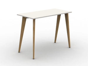 Mobili Pyramid High Bench Desk With Wooden Legs