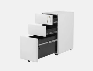 Moda Metal 3 Drawer Slimline Pedestal 4