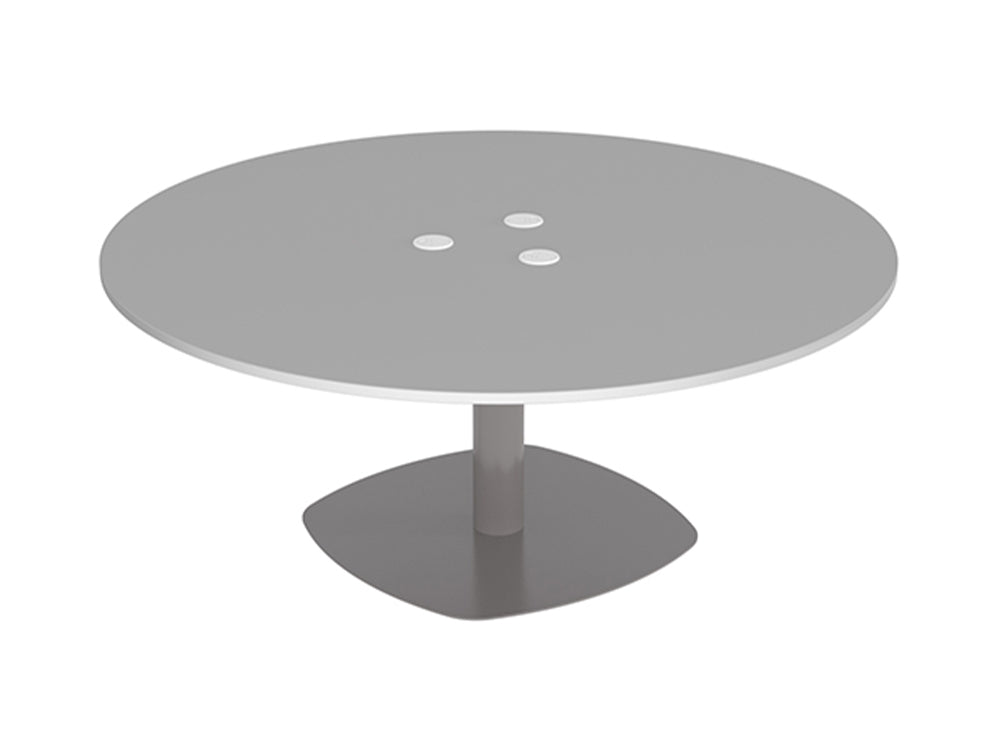 Mono Giant Round Meeting Room Table with Power 2