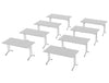Morph Meeting Configuration 01 Single Desk In Grey Chrome M 01 Gy Chr