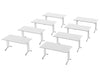 Morph Meeting Configuration 01 Single Desk In White Chrome M 01 Wh Chr
