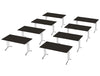 Morph Meeting Configuration 01 Single Desk in Zebrano Wild Chrome M 01 ZW CHR