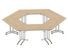 Morph Meeting Configuration 03 Hexagon Shaped In Urban Oak Chrome M 03 Uo Chr