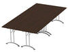 Morph Meeting Configuration 04 Rectangular In Dark Walnut Chrome M 04 Dw Chr