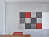 MuteDesign Blocks Square Acoustic Screens Wall Mounted in Office