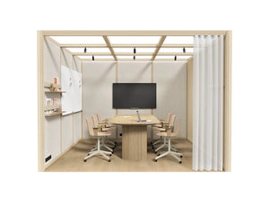 Mutedesign Omniroom Meet 6 Person Open Meeting Pod 3X3 P6 V1 O