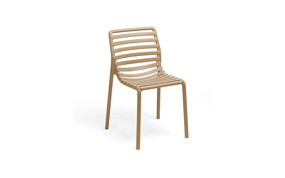 Nardi Doga Bistro Monobloc Chair - Cappuccino