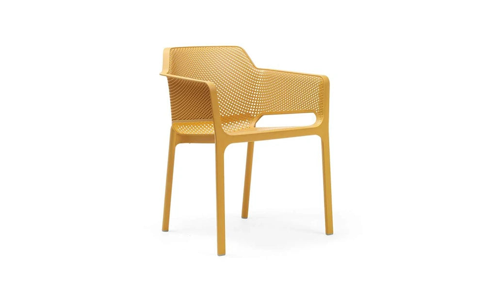 Nardi Net Stackable Monobloc Armchair - Mustard