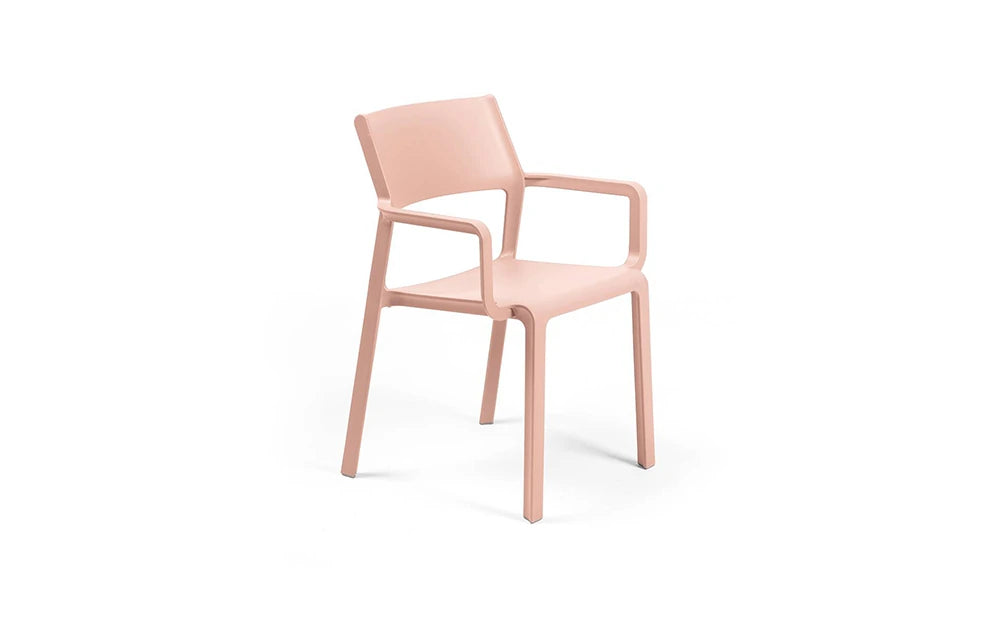 Nardi Thrill Stackable Monobloc Chair with Armrest - Rose Pink