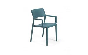 Nardi Thrill Stackable Monobloc Chair with Armrest - Teal