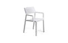 Nardi Thrill Stackable Monobloc Chair with Armrest - White