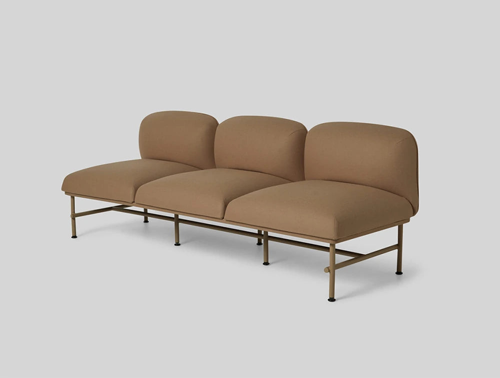 Nebula Collection 3 Seater Sofa with Low Backrest