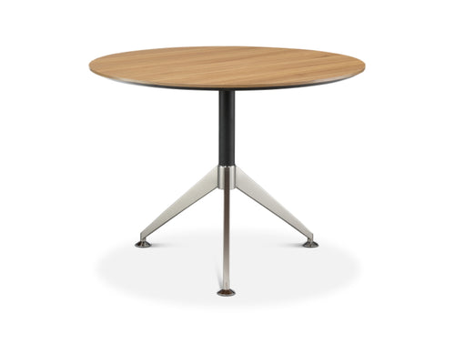 Nero Executive Anthracite Round Meeting Table American Black Walnut