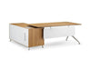 Nero Executive Desk in American Black Walnut with Credenza Unit Right 5
