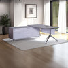 Nero Executive Desk with Credenza Unit and Indoor Plant in Modern Office Setting