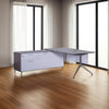 Nero Executive Desk with Credenza Unit in Modern Office Setting 3