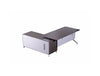 Nero Executive Desk with Credenza and Cable Ports