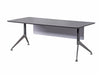 Nero Executive Round Table With Metal Legs