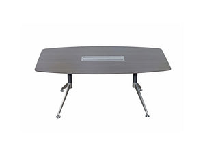 Nero Executive Meeting Table woth Cable Management and Metal Legs