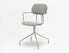 New School Chair Low Back with Arms and 4 Spoke Base