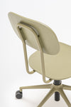 New School Low Back Chair on 5 Star Base with Castors Detail 2