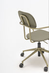 New School Low Back Chair on 5 Star Base with Castors Detail 6