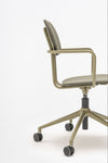 New School Low Back Chair on 5 Star Base with Castors Detail 7