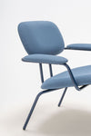 New School Low Back Lounge Chair with Four Metal Legs Detail 2