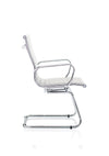 Nola Black Leather Cantilever Visitor Chair With Arms OP000255 8