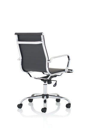 Nola Black Leather Executive Office Chair With Arms OP000225 8