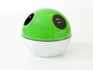 Oe Planet On Surface Power Module With Lime Green And White Finish And Double Usb Port