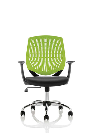 Dura Task Operator Chair Green With Arms Image 3