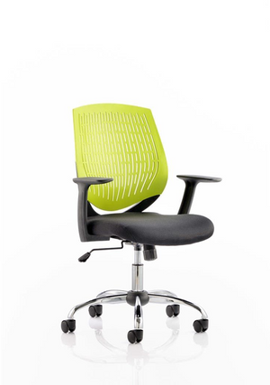 Dura Task Operator Chair Green With Arms Image 2