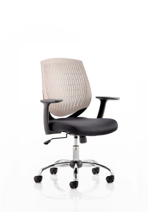 Dura Task Operator Chair Grey With Arms Image 2