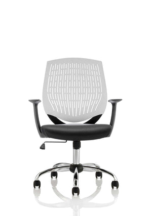 Dura Task Operator Chair White With Arms Image 3