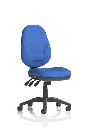 Eclipse Plus XL Lever Task Operator Chair Blue Without Arms