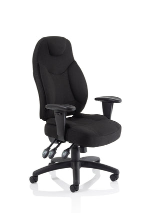 Galaxy Task Operator Chair Black Fabric With Arms Image 4