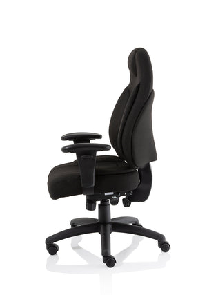Galaxy Task Operator Chair Black Fabric With Arms Image 7
