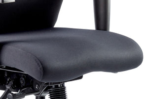 Onyx Ergo Posture Chair Black Fabric Without Headrest With Arms Image 20