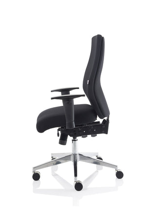 Onyx Ergo Posture Chair Black Fabric Without Headrest With Arms Image 13