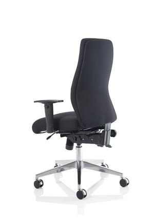 Onyx Ergo Posture Chair Black Fabric Without Headrest With Arms Image 14