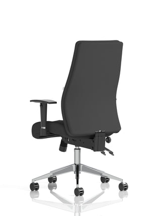 Onyx Ergo Posture Chair Black Fabric Without Headrest With Arms Image 6