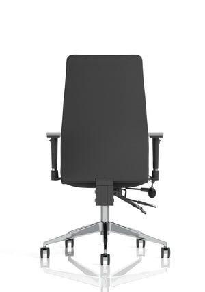 Onyx Ergo Posture Chair Black Fabric Without Headrest With Arms Image 7
